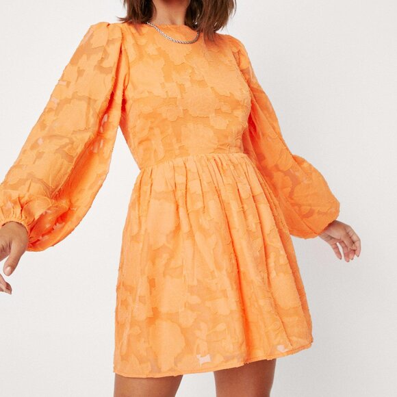 Burnout Open Back Tea Dress - Nasty Gal - Picture 1 of 4